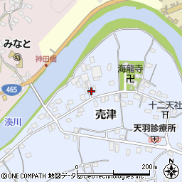 千葉県富津市売津25周辺の地図