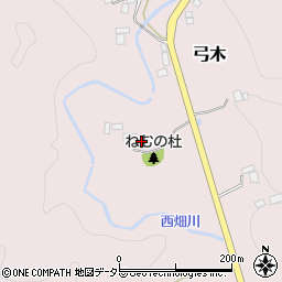 千葉県夷隅郡大多喜町弓木周辺の地図