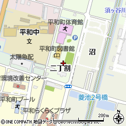 愛知県稲沢市平和町中三宅二丁割周辺の地図