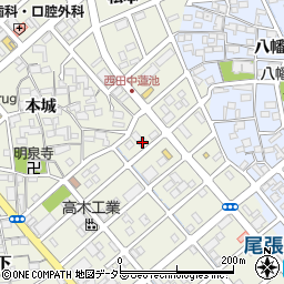 愛知県清須市西田中蓮池35周辺の地図