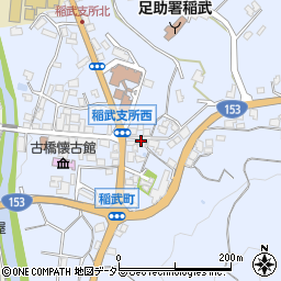 愛知県豊田市稲武町ナハテ周辺の地図