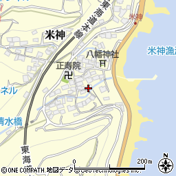 神奈川県小田原市米神497周辺の地図