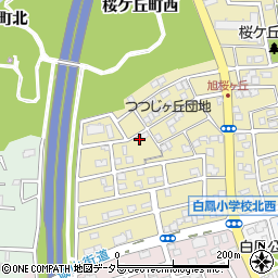 愛知県尾張旭市桜ケ丘町（西）周辺の地図