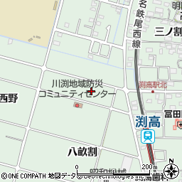 愛知県愛西市渕高町（権左）周辺の地図