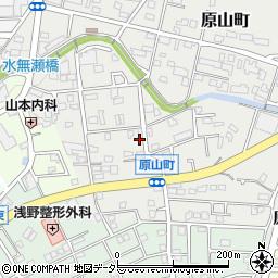 愛知県瀬戸市原山町196周辺の地図
