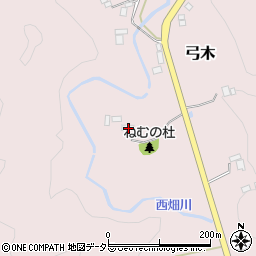 千葉県夷隅郡大多喜町弓木505周辺の地図