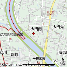 愛知県稲沢市平和町西光坊大門南1107周辺の地図