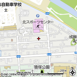 愛知県名古屋市北区成願寺周辺の地図