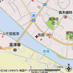 千葉県富津市湊38周辺の地図
