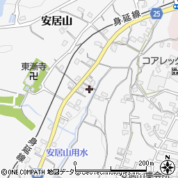 静岡県富士宮市安居山796周辺の地図