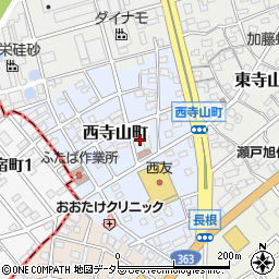 愛知県瀬戸市西寺山町28周辺の地図