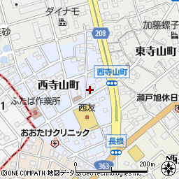 愛知県瀬戸市西寺山町29周辺の地図