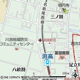 愛知県愛西市渕高町権左10周辺の地図