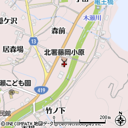 愛知県豊田市木瀬町桧本1526周辺の地図