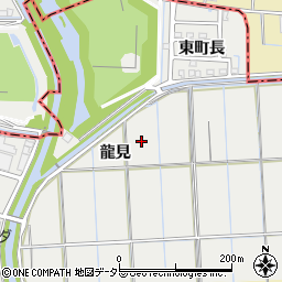 愛知県あま市森（龍見）周辺の地図