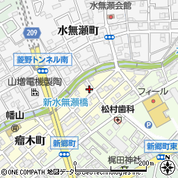 愛知県瀬戸市瘤木町77周辺の地図