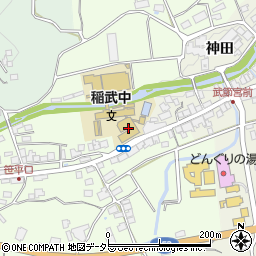 豊田市立稲武中学校周辺の地図
