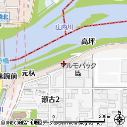愛知県名古屋市守山区瀬古高坪周辺の地図