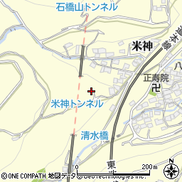 神奈川県小田原市米神262周辺の地図