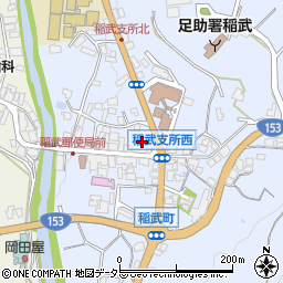 愛知県豊田市稲武町ナハテ1周辺の地図