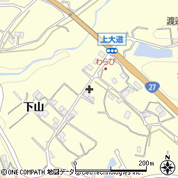 京都府船井郡京丹波町下山上大道周辺の地図