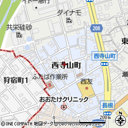 愛知県瀬戸市西寺山町65周辺の地図