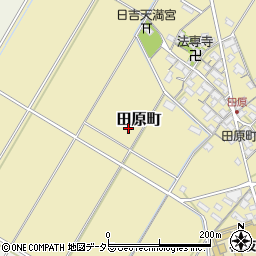 滋賀県彦根市田原町周辺の地図