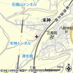 神奈川県小田原市米神259周辺の地図