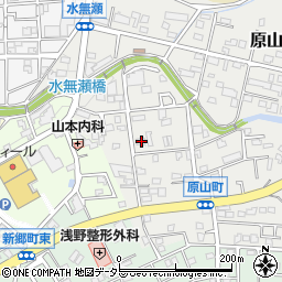 愛知県瀬戸市原山町166周辺の地図