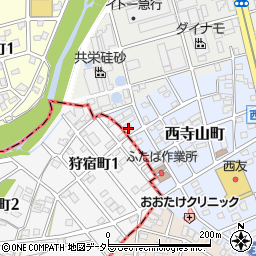 愛知県瀬戸市西寺山町133周辺の地図