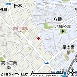 愛知県清須市西田中蓮池74周辺の地図