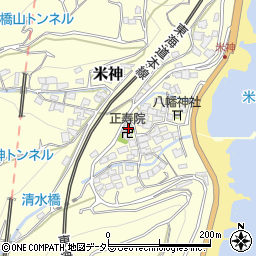 神奈川県小田原市米神447周辺の地図
