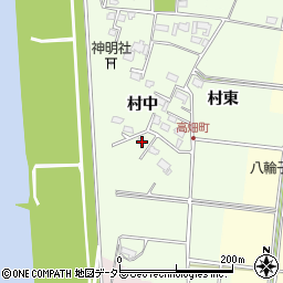 愛知県愛西市高畑町村中99周辺の地図