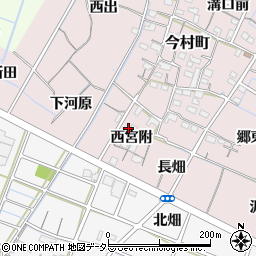 愛知県稲沢市今村町西宮附周辺の地図