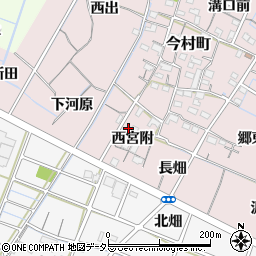 愛知県稲沢市今村町（西宮附）周辺の地図