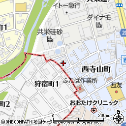 愛知県瀬戸市西寺山町134周辺の地図