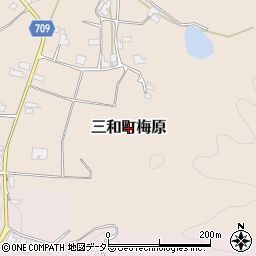 京都府福知山市三和町梅原周辺の地図