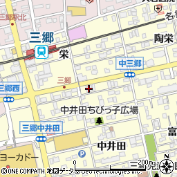 十六銀行尾張旭支店 ＡＴＭ周辺の地図