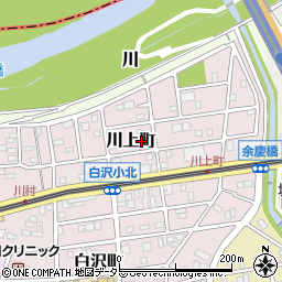 愛知県名古屋市守山区川上町周辺の地図
