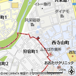 愛知県瀬戸市西寺山町135周辺の地図