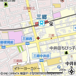 や台ずし 三郷駅前町周辺の地図