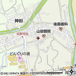 愛知県豊田市武節町（ソト田）周辺の地図