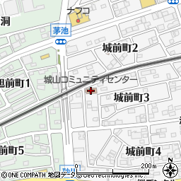 城山コミュニティセンター周辺の地図