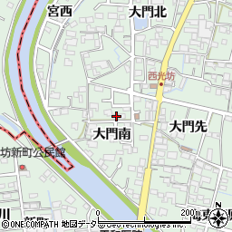 愛知県稲沢市平和町西光坊大門南1004周辺の地図