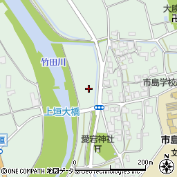 兵庫県丹波市市島町上垣周辺の地図