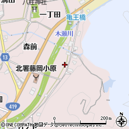 愛知県豊田市木瀬町（高曽）周辺の地図
