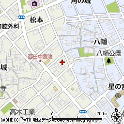 愛知県清須市西田中蓮池25周辺の地図