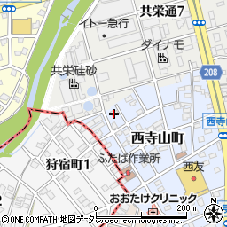 愛知県瀬戸市西寺山町122周辺の地図