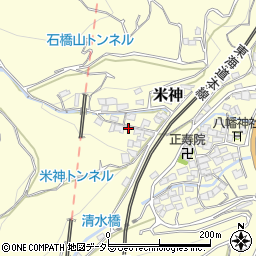 神奈川県小田原市米神248周辺の地図