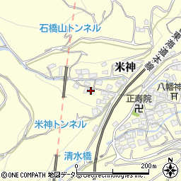 神奈川県小田原市米神249周辺の地図